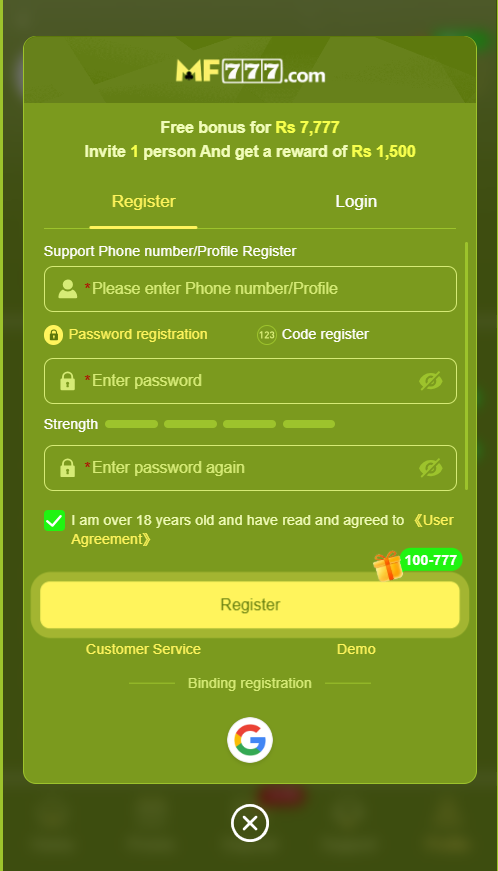 MF777 Game App